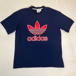 Adidas Trefoil logo T-Shirt in Navy- Size M